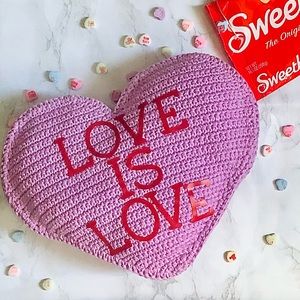 Personalize your own Valentine’s Day conversation heart pillow!